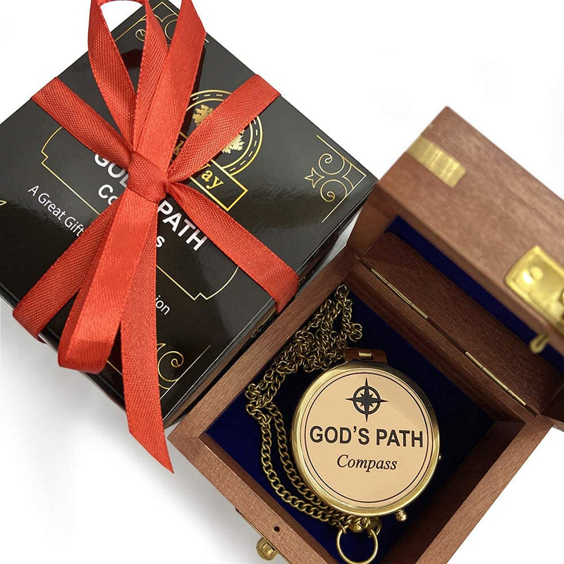 OakiWay Religious Gifts - God's Path Compass - Christian Gifts for Men, Catholic Gifts, Baptism Gifts for Boys, Gifts for Teen Boys, Graduation Gifts, Inspirational Gifts for Woman, Sentimental Gifts - BeesActive Australia