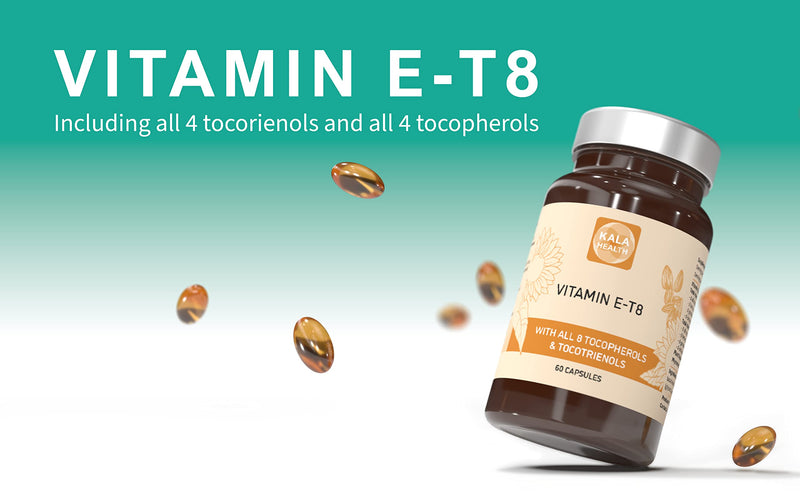 Kala Health Unique Formula with All 8 Tocopherols and Tocotrienols Vitamin E � Contains no PAH�s, Heavy Metals, Contaminants or Preservatives - Certified Sustainable - Hair, Scars and Skin 60 - BeesActive Australia