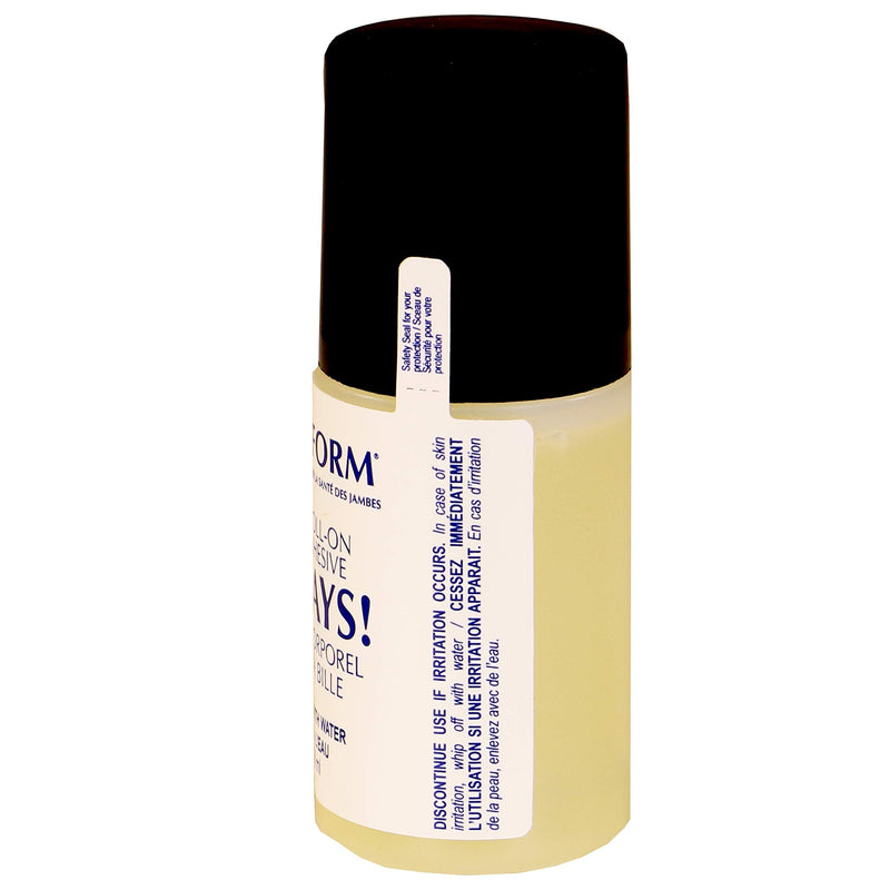 Truform Roll-on Body Adhesive, Prevents Stocking Rolling or Falling Down, 2 fl. Ounce, Made in USA - BeesActive Australia