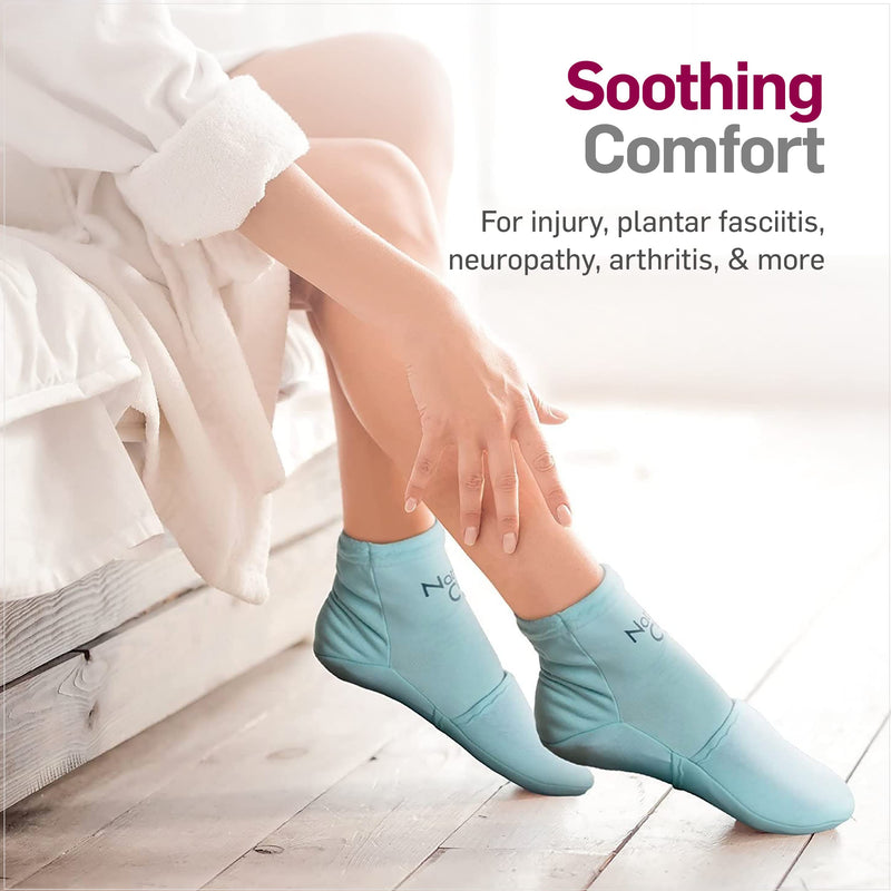NatraCure Cold Therapy Socks - Gel Ice Treatment for Feet, Heels, Swelling, Arch Pain - (Size: Small/Medium) 2 Count (Pack of 1) - BeesActive Australia