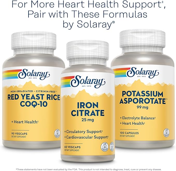 Solaray Hawthorn 525 mg 180 VegCaps - BeesActive Australia