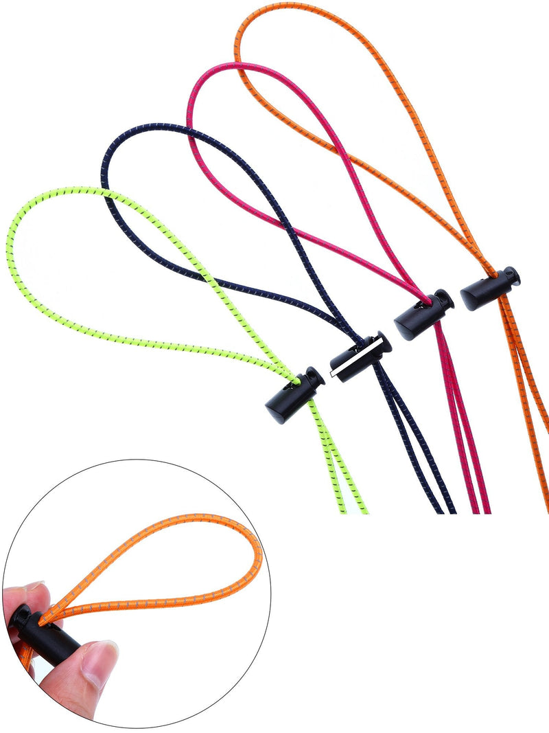 Gejoy 10 Sets Bungee Cord Strap Kit, Include Adjustable Replacement Swimming Goggle Straps with Cord Lock Clamp for Swim Goggles Anti Fog Racing Kids Goggles - BeesActive Australia