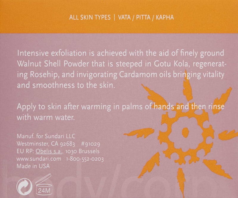 SUNDÃRI Gotu Kola and Walnut Body Exfoliator - BeesActive Australia