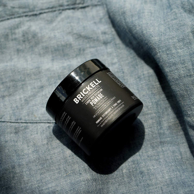Brickell Men's Strong Hold Texturizing Pomade For Men, Natural and Organic, Pliable Fiber Pomade, 59 ml, Scented - BeesActive Australia
