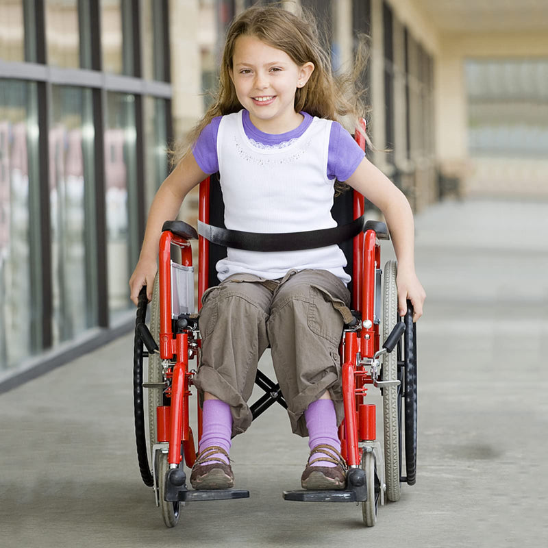 Wheelchair Lap Strap, 52in Long Adjustable Wheelchair Seat Belt Extender Safety Waist Leg Strap Chest Buckle for Mobility Scooter Wheelchair - BeesActive Australia