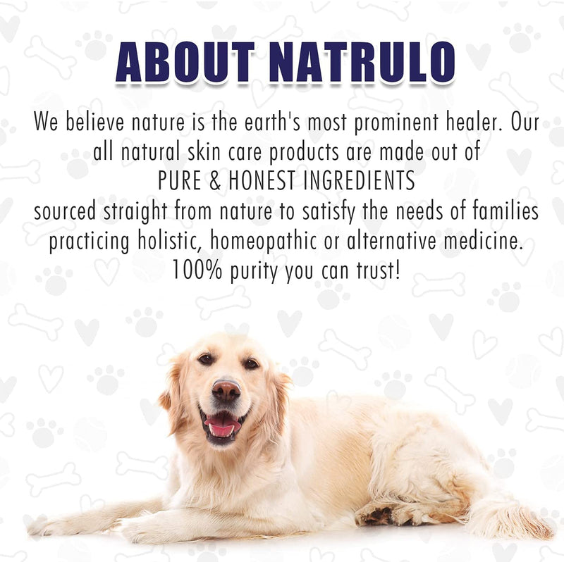 Natrulo Pet Paw Balm for Dog - Natural Healing Ointment for Itchy Paws, Grooming, Allergy Relief, Repair, Pad Protection – Soothing Unscented Shea Butter Moisturizer for Itching, Dryness, Licking 1oz - BeesActive Australia