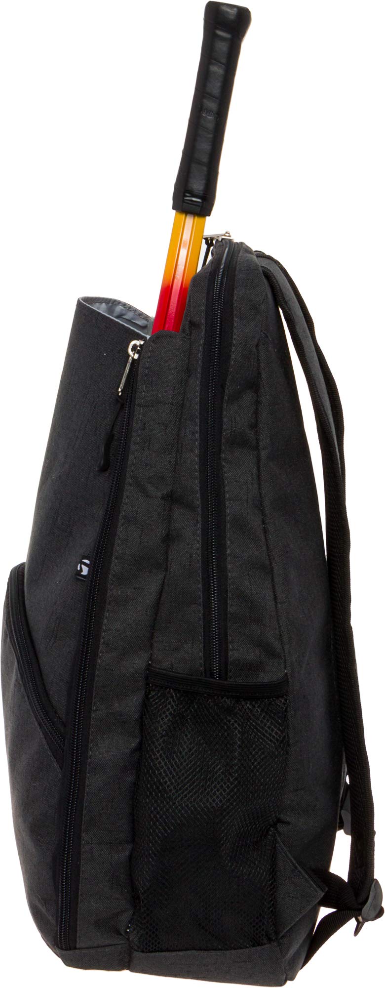 LISH Men's Court Advantage Tennis Backpack - Racket Holder Sport Bag for Tennis, Racquetball, Squash Black - BeesActive Australia