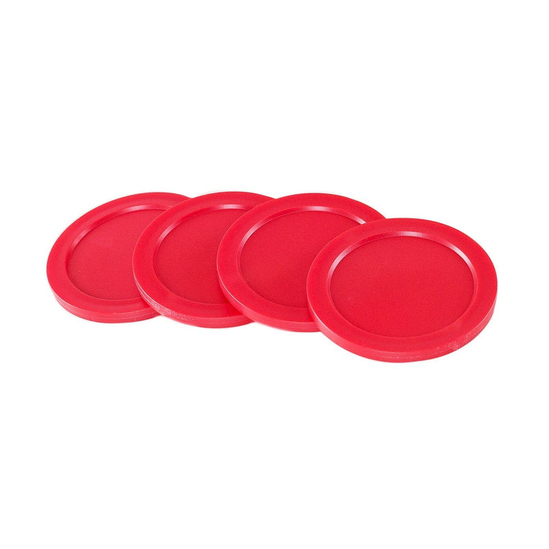 Super Z Outlet Light Weight Air Hockey Red Replacement Pucks & Slider Pusher Goalies for Game Tables, Equipment, Accessories (2 Striker, 4 Puck Pack) - BeesActive Australia