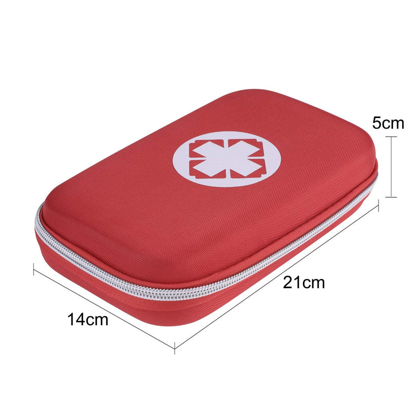 Qchomee Portable First Aid Bags Pouch Empty Mini Medical Kit Bag Case Compact Survival Emergency Bags Empty Medicine Storage Bag for Travel Camping Outdoor Sports Work Holidays Car Home (Empty Bag) Red 21*14*5cm - BeesActive Australia
