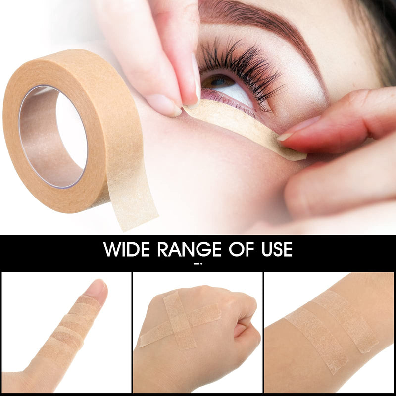 6 Rolls Flexible Skin Tape Breathable Nose Tape Self Adhesive Gauze Tape for Wound Injuries Swelling Sports, 0.5 Inch x 10 Yards Beige - BeesActive Australia