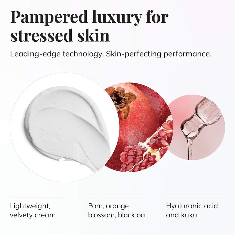 Le Mieux Pomegranate Massage Cream - Aromatic Moisturizing Neck & Face Massage Cream with Algae, Hyaluronic Acid & Botanical Oils, No Parabens or Sulfates (2 oz / 60 ml) - BeesActive Australia