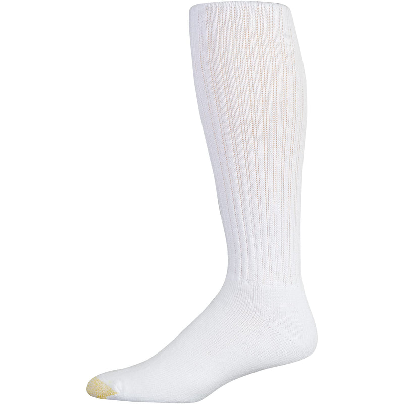 Gold Toe mens Ultra Tec Performance Over-the-calf Athletic Socks, Multipairs Large White (6-pairs) - BeesActive Australia