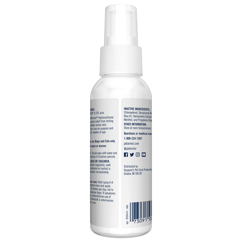 PetArmor Hydrocortisone Spray for Dogs & Cats, 4 oz - BeesActive Australia