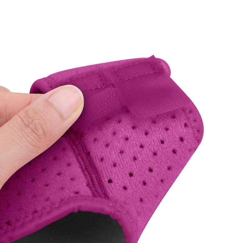 A Pair Kids Teens Ankle Support Braces Mesh Breathable Ankle Brace Compression Sleeves Adjustable Sports Running Foot Support Wraps Injury Prevention Protection Sprained Weak Ankles Stabilizer Guard Rose Red Small (US Shoe Size 1-4) - BeesActive Australia