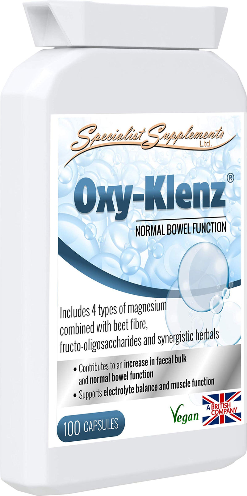 Specialist Supplements Oxy-Klenz Healthy Bowel Function 100 Capsules - BeesActive Australia