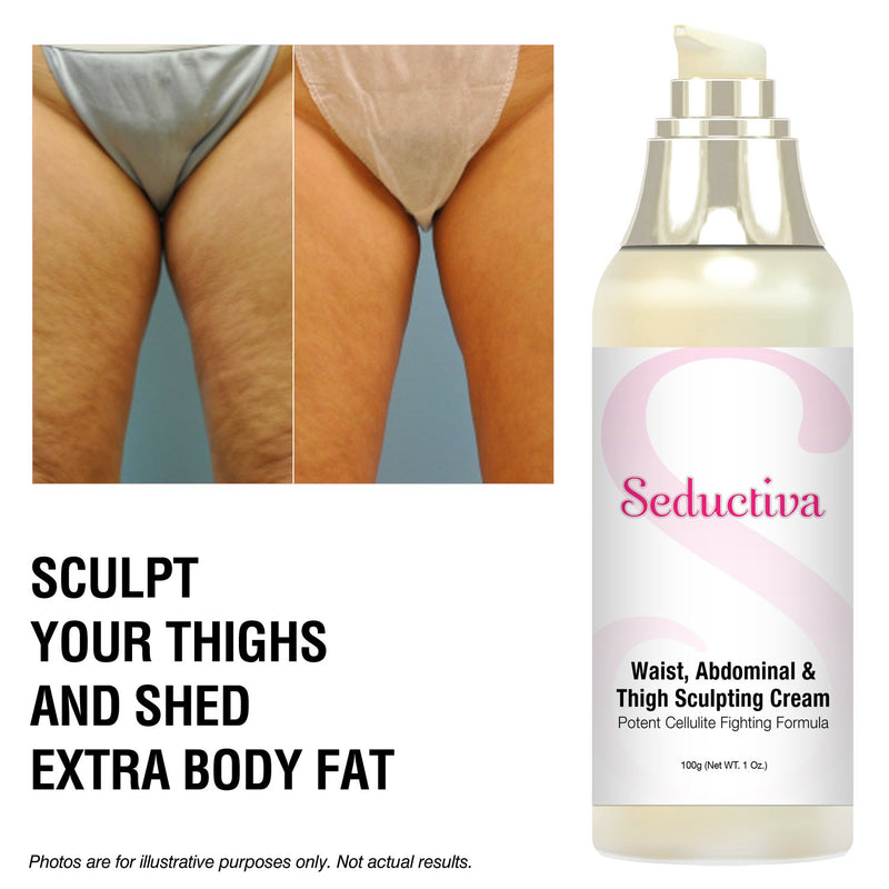 Seductiva Waist, Abdominal & Thigh Sculpting Cream - Potent Cellulite Fighting Formula - Body Slimming & Firming - BeesActive Australia