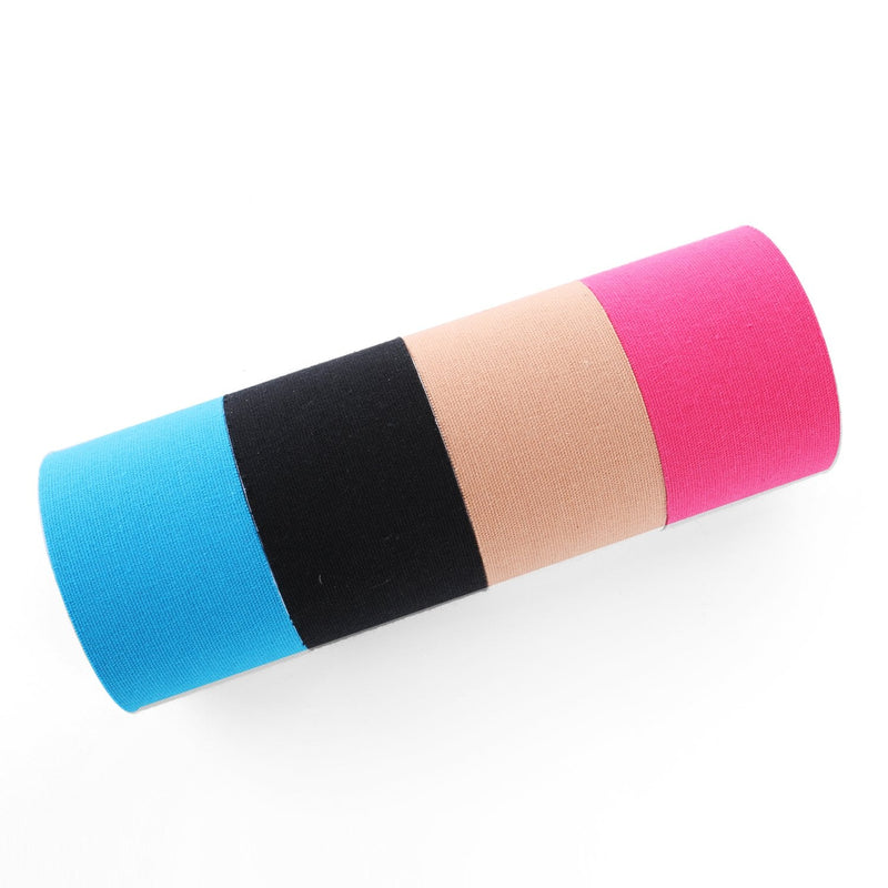 FITOP 4 Rolls Kinesiology Tape 5m x 5cm in Different Color(Pink, Blue, Black, Beige) Athletic Tape Sport for Strapping & Physiotherapy - BeesActive Australia