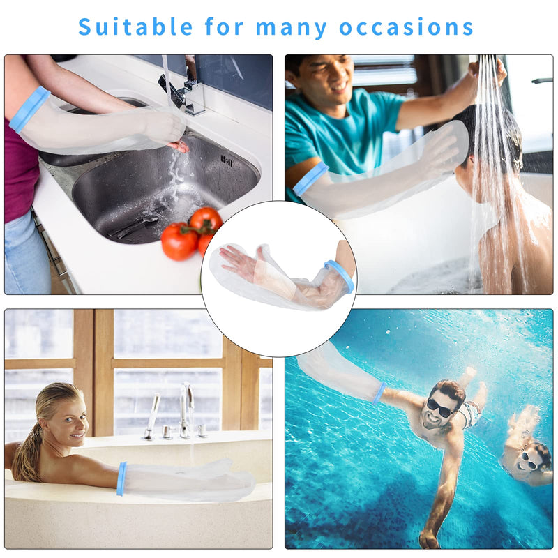 SUPERNIGHT Waterproof Cast Cover for Shower, Adult Half Arm Dressing Cover/Watertight Cast Bandage Protector for Hand, Elbow and Wrist Adult Arm - BeesActive Australia
