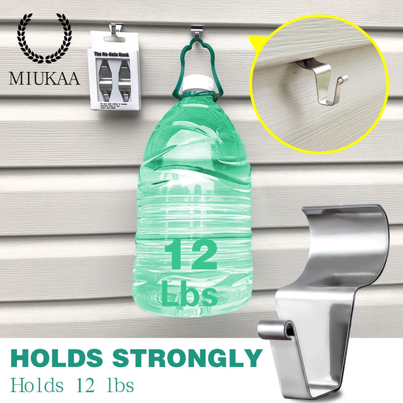 Vinyl Siding Hooks Hanger (12 Pack), Heavy Duty Stainless Steel No-Hole Needed Siding Clips for Hanging 12 - BeesActive Australia