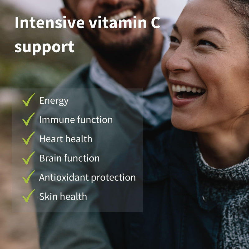 Super Vitamin C Complex 1000mg, Superior Absorption, Non-Acidic Pureway-C, Vegan, Immune System Booster with Bioflavonoids, 60 Tablets, by Igennus - BeesActive Australia