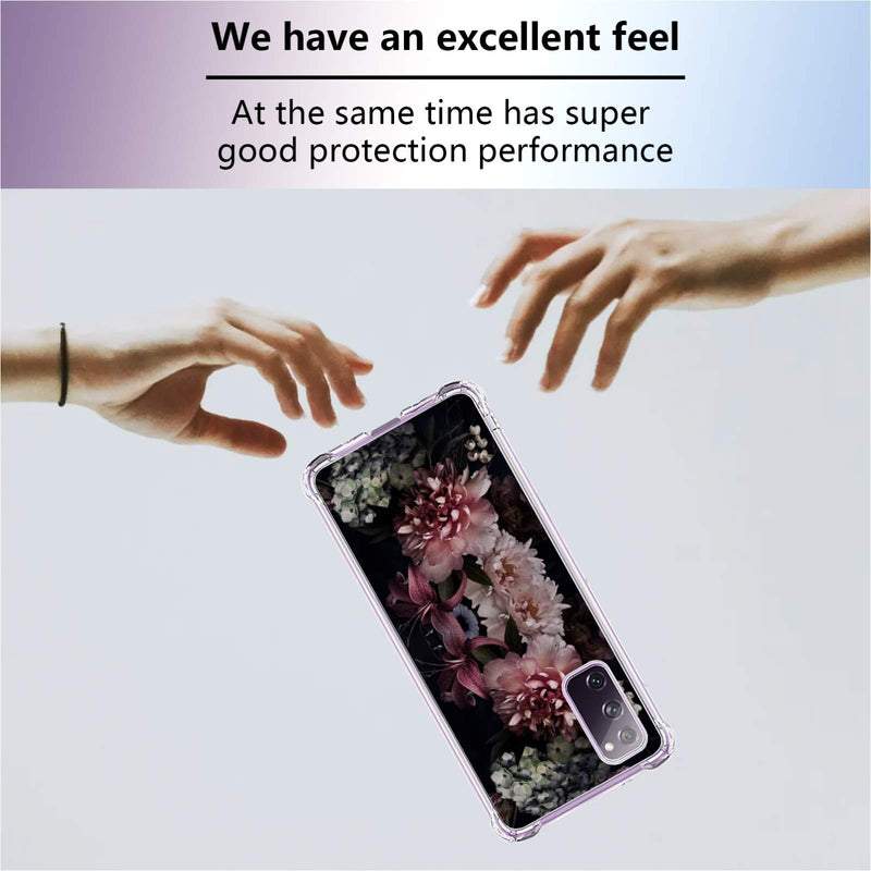 for Samsung Galaxy S20 FE 5G Case Premium Soft women Flexible TPU [Scratch-Resistant] Slim Crystal Clear Lace Silicone Rubber Bumper Phone Case for Samsung Galaxy S20 FE 5G, Crystal Clear 6.5-Inch-22 22 - BeesActive Australia