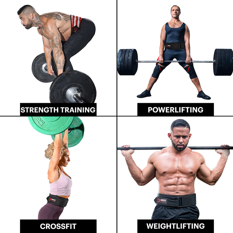 DMoose Weight Lifting Belt, Comfortable Lumbar & Back Support, Weight Belt to Keep Body in Proper Shape, 6 Inch Gym Belt Great for Squats, Deadlift, Cross Training, Powerlifting - for Men Women American Small - BeesActive Australia