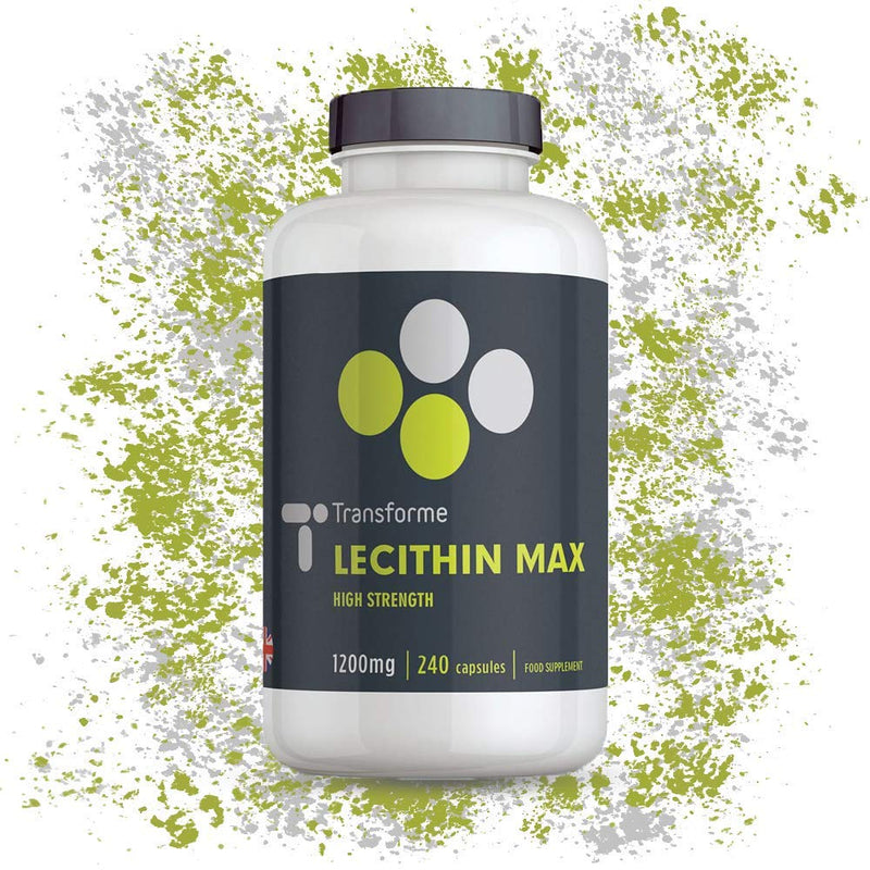 Transforme Lecithin Capsules 1200mg, 240 Softgels, Natural Source Phospholipids, Choline, High Strength, Gluten Free - BeesActive Australia