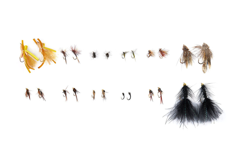 Fly Fishing Flies Dry Flies Nymph Flies Streamers Wooly Bugger Flies for Trout Bass Salmon Essential Fly Fishing Gear Assortment for Beginners Flies With Box - BeesActive Australia