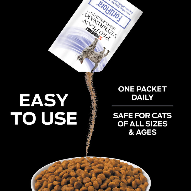 Purina Fortiflora Cat Probiotic Powder Supplement, Pro Plan Veterinary Supplements Probiotic Cat Supplement 1 Pack - BeesActive Australia