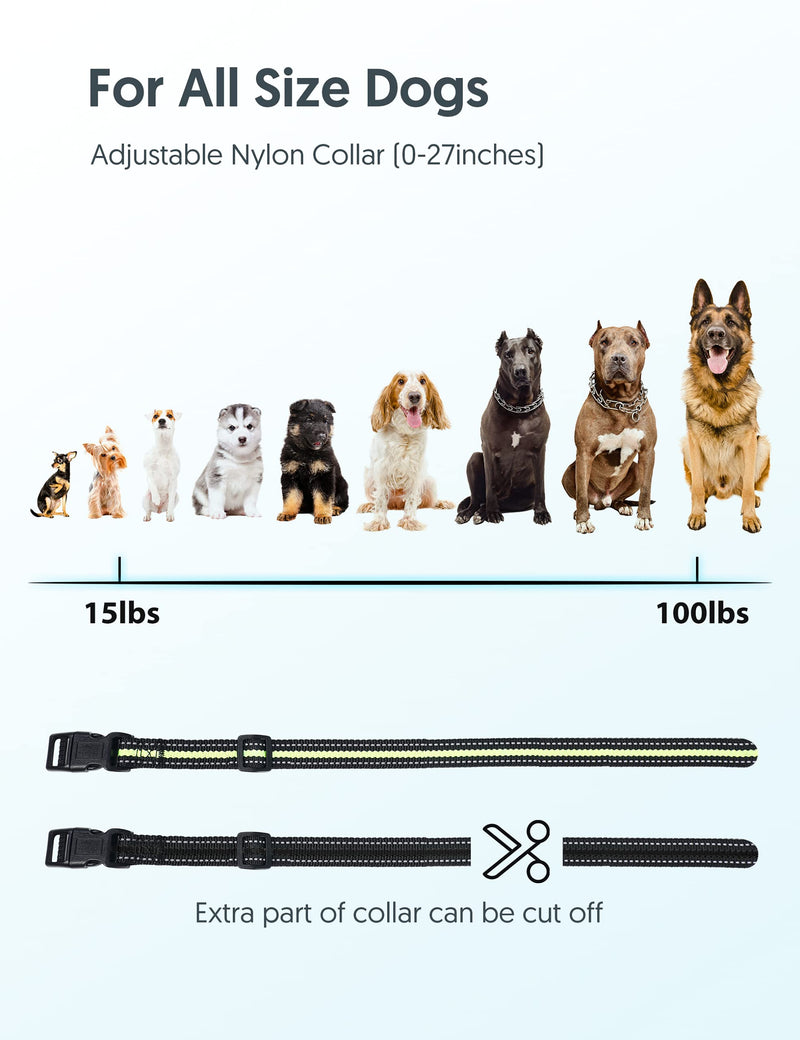PATPET Dog Training Collar with Remote - Rechargeable Shock Collar for Medium Large Dogs 1000Ft Remote Range 3 Training Modes Black - BeesActive Australia