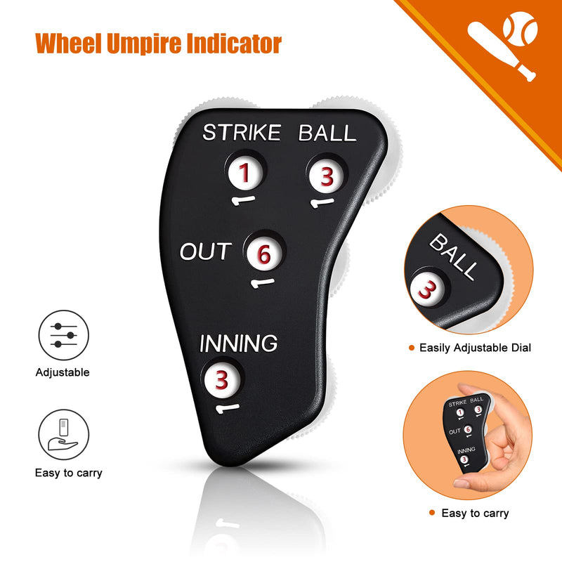 HyperPiggy 2Pcs 4-Dial Umpire Indicator Umpire Clicker Umpire Gear with Lanyard Baseball Counter Clicker for Umpire& Coach 2 - BeesActive Australia