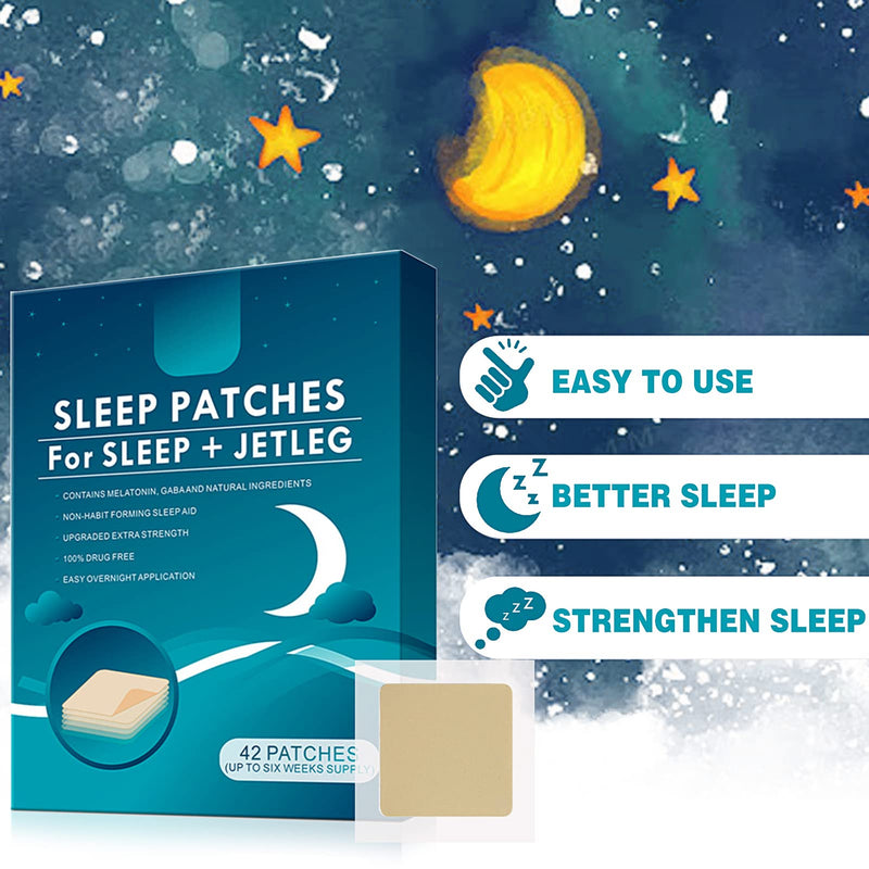 42 PCS Sleep Patches, Sleep Aids for Adults Sleeping Patch to Improve Quality Sleep, Sleep Helper Natural Sleep Stickers - BeesActive Australia