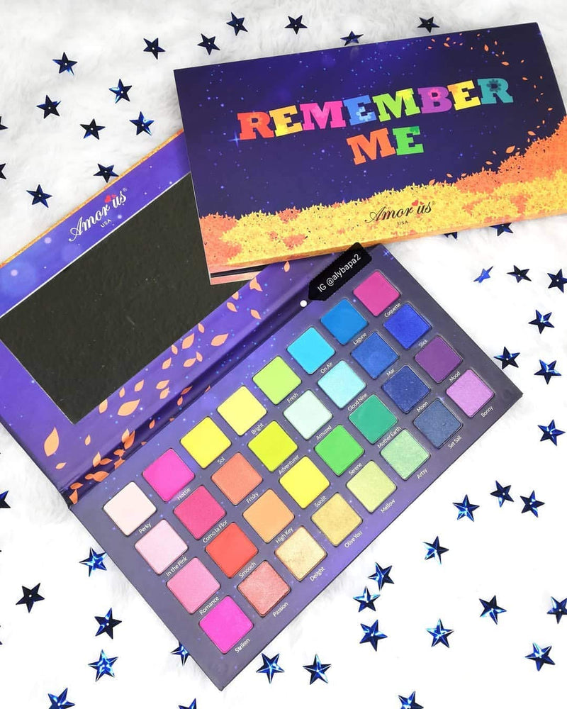 Amor Us Remember Me Pressed Pigment Palette Eyeshadow Palette con 32 Pigmentos BRIGHTS - BeesActive Australia