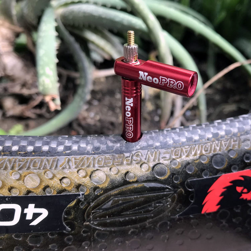 NeoPRO Bike Presta Valve Cap with Valve Core Removing Function Kit, Tire Dust Covers Black - BeesActive Australia
