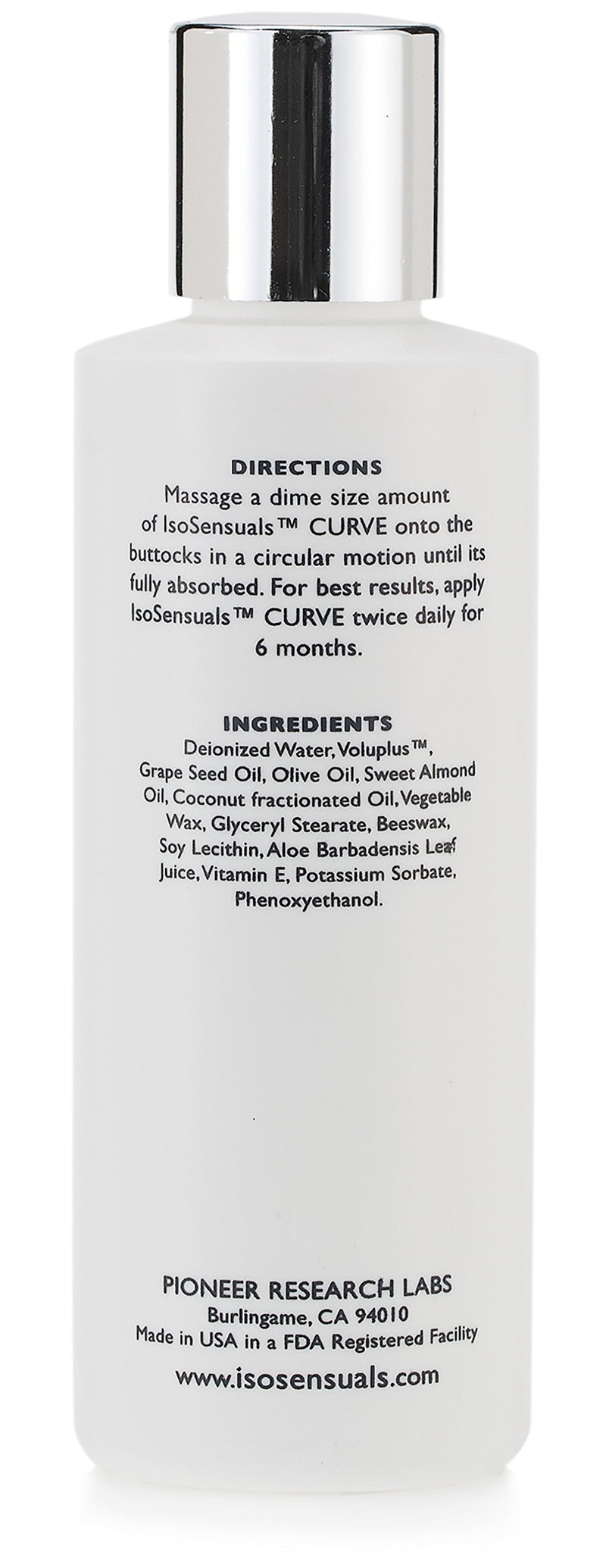 IsoSensuals Curve Butt Enhancement Cream - 1 Bottle (2 Month Supply) - BeesActive Australia