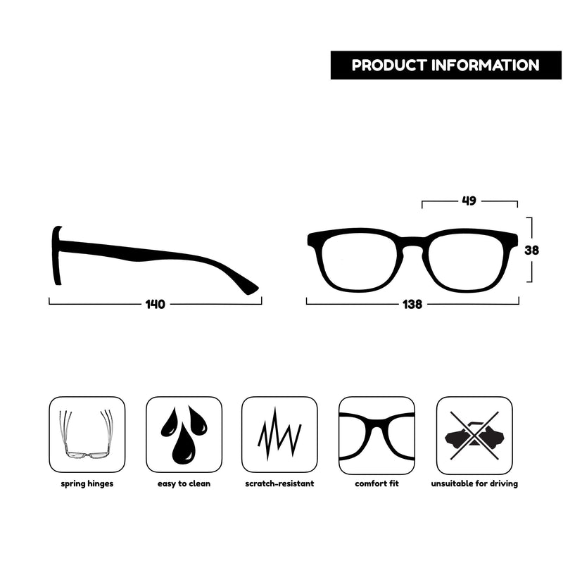 UV Reader Brown Tortoiseshell Reading Glasses Value 3 Pack Designer Style Mens Womens Spring Hinges UVR3PK014 +1.50 +1.50 Magnification - BeesActive Australia