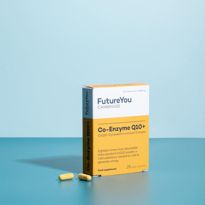 Co-Enzyme Q10+ 250mg Cyclodextrin Inclusion Complex - High Strength, Easy-to-Absorb Formulation - Vegan Suitable CoQ10 Supplement - 28 Day Supply - Developed by FutureYou Cambridge, UK - BeesActive Australia