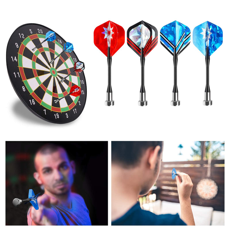 Accmor 12pcs Magnetic Darts, Replacement Dart Game Safety Plastic Darts, Magnetic Darts for Dartboard Blue Red-Shiny - BeesActive Australia