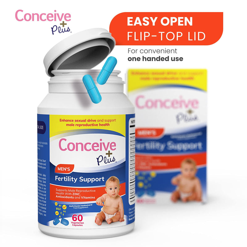 Conceive Plus Men�s Fertility Support - Fertility Conception Vitamins For Men, 60 Caps 30 Day Supply - BeesActive Australia