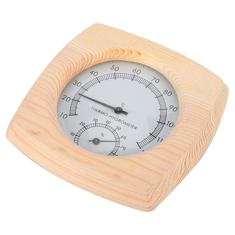 Greensen Sauna Thermometer Metal Dial Digital Sauna Thermometer and Hydrometer Thermometer Hygrometer Hygro-thermometer Sauna Room Accessory - BeesActive Australia