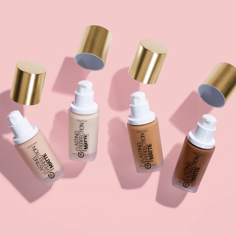 Collection Cosmetics Lasting Perfection Matte Foundation, Full Coverage, 27ml, Beige - BeesActive Australia