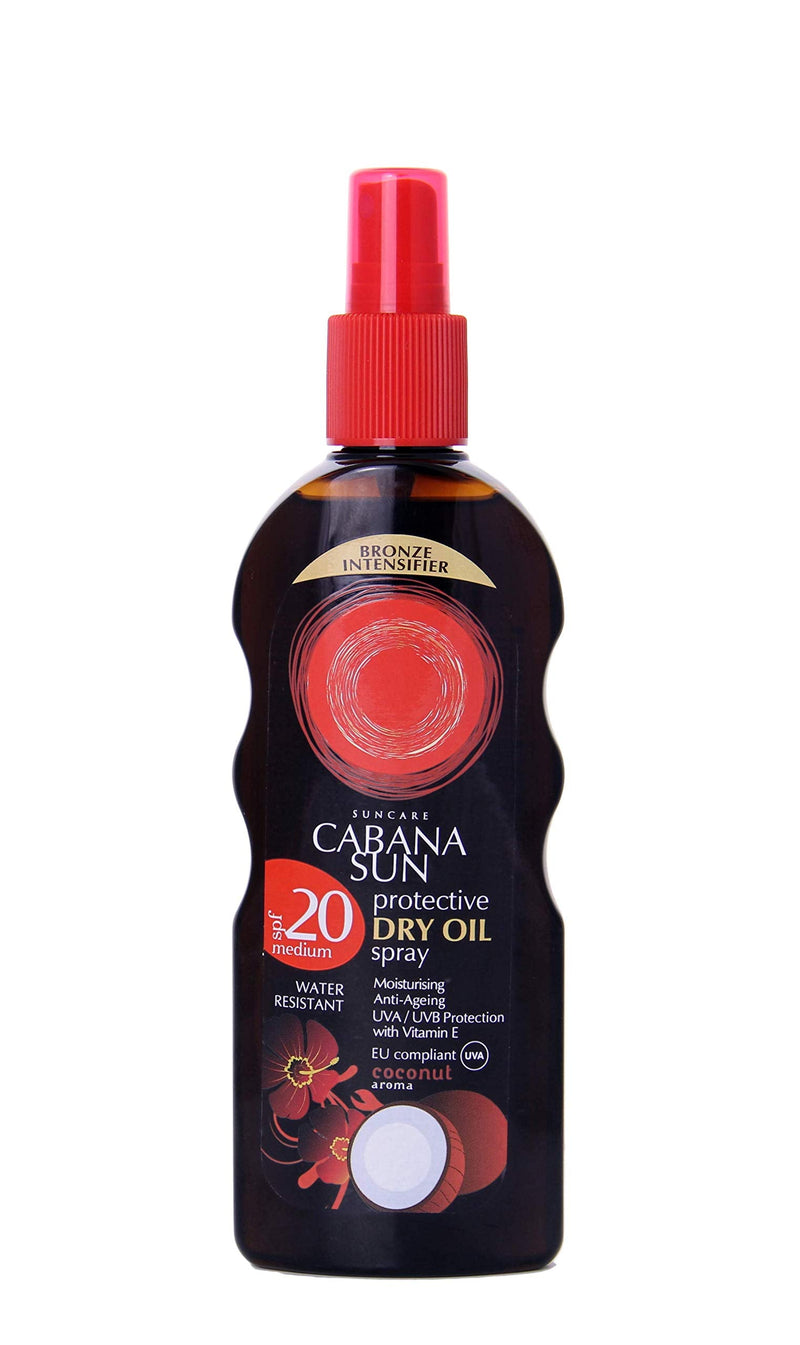 Cabana Sun CABANA Deep Tanning Dry Oil Spray SPF15-200 ml + Deep Tanning Dry Oil Spray SPF20 - BeesActive Australia