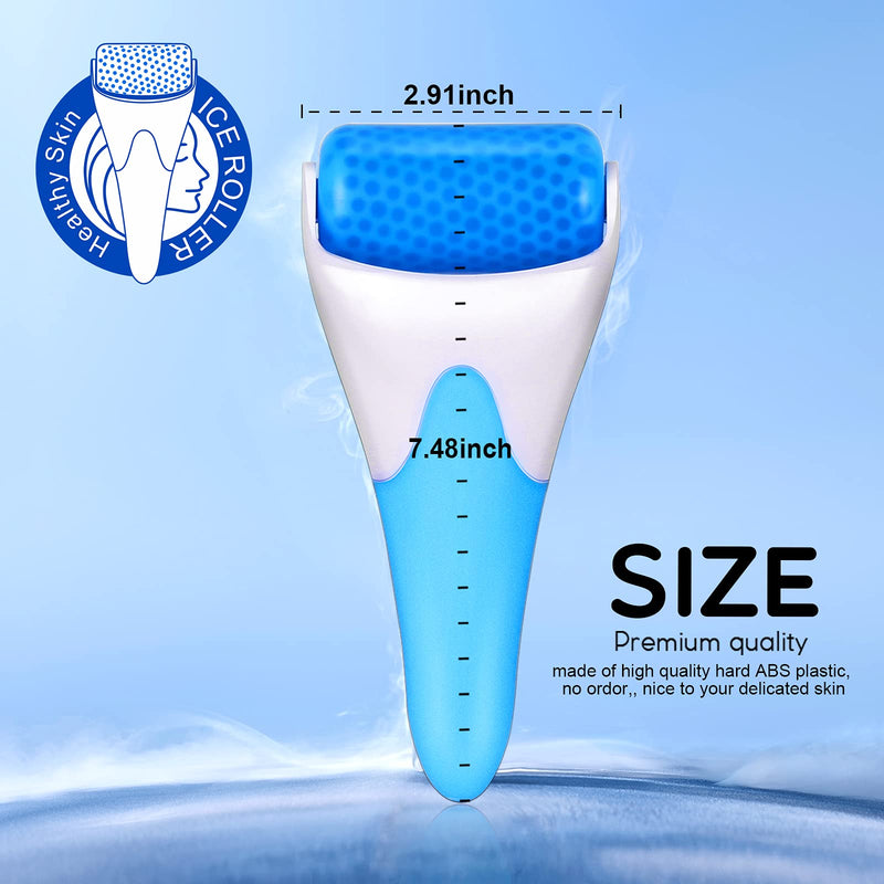 Ice Roller For Face Eye Puffiness, Teenitor Ice Face Roller Massager TMJ Migraine Pain Relief and Minor Injury Therapy Cold Freezer Tighten Skin Care Products Blue - BeesActive Australia