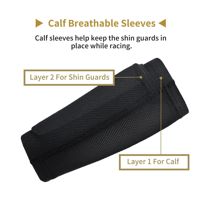 AIMISICAR Kids Youth Soccer Shin Guards, Shin Pads and Shin Guard Sleeves for 3-15 Years Old Boys and Girls for Football Games, EVA Cushion Protection Reduce Shocks and Injuries Black Medium - BeesActive Australia