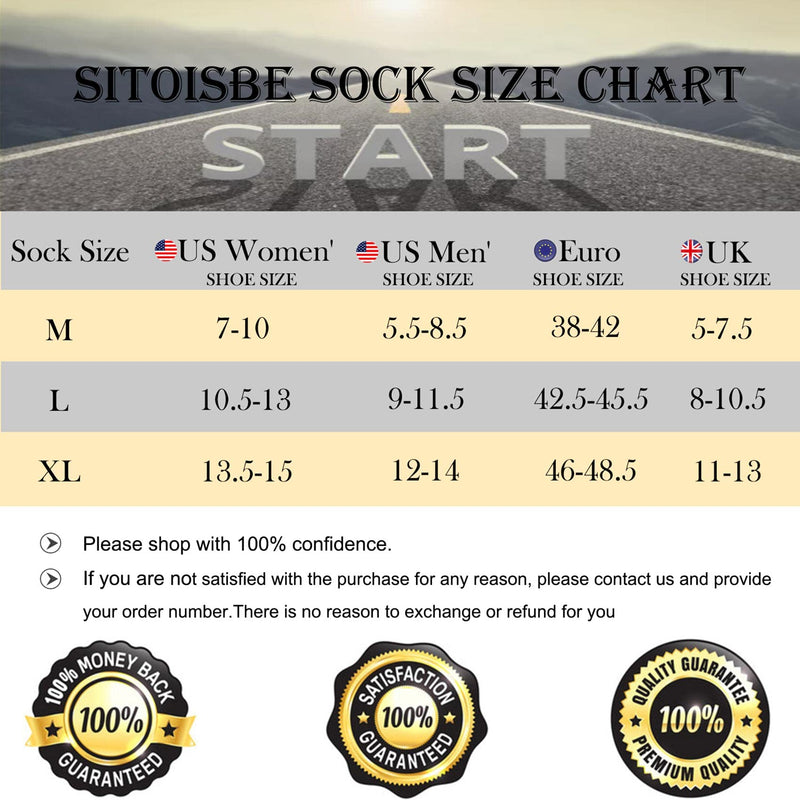 SITOISBE No Show Sports Compression Socks for Men and Women Circulation 4/8 Pack Large Grey (4 Pairs) - BeesActive Australia