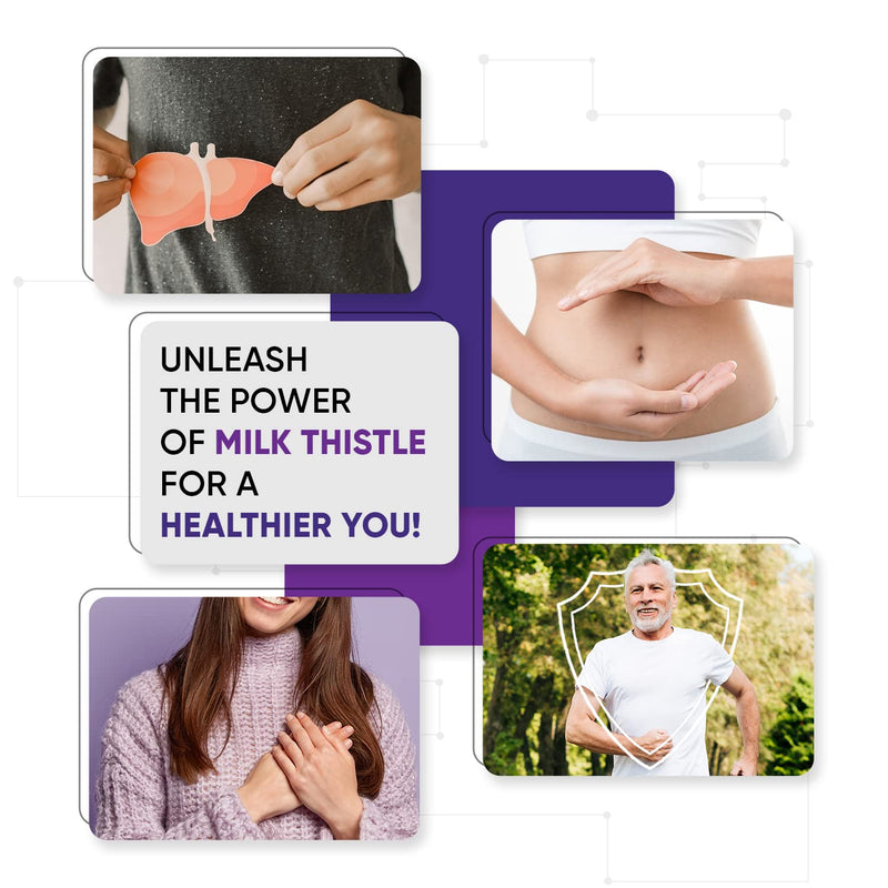 Milk Thistle Capsules - 180 Vegan Capsules - 3 Months Supply - High Strength Milk Thistle (Providing: 80% Silymarin) - Odour & Aftertaste Free Unlike Milk Thistle Tablets - Made in The UK - BeesActive Australia