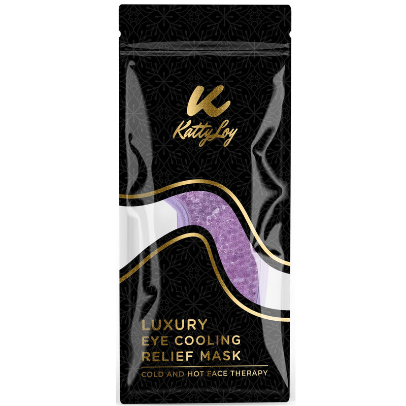 Katty Loy - Gel Eye Mask - Luxury Cooling Eye Mask for Hot Cold Therapy - Reusable Gel Mask Soothes Puffy Eyes & Dark Circles - Cold Eye Mask Relives Headaches, Migraines & Sinus Pain (1 Supplied) - BeesActive Australia