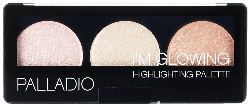 Palladio I'm Glowing Illuminating Highlighting Palette, Glow Bronzer Powder Makeup Set, High Pigmented Shimmery Colors - BeesActive Australia