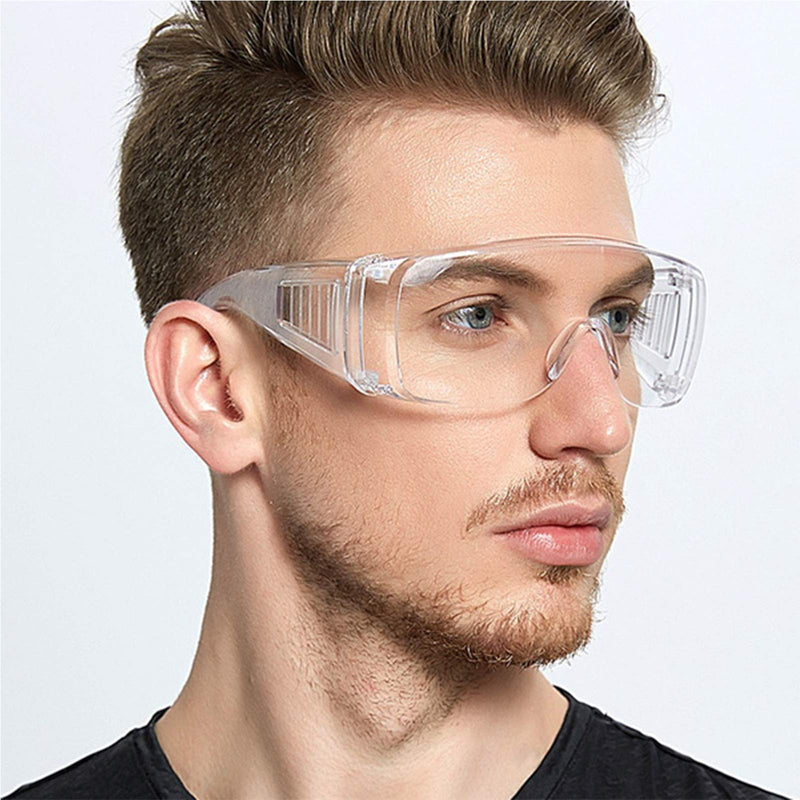 2PCS Anti-fog Safety Glasses Goggle Eye Protective Clear Anti-Scratch Glasses White-2 - BeesActive Australia