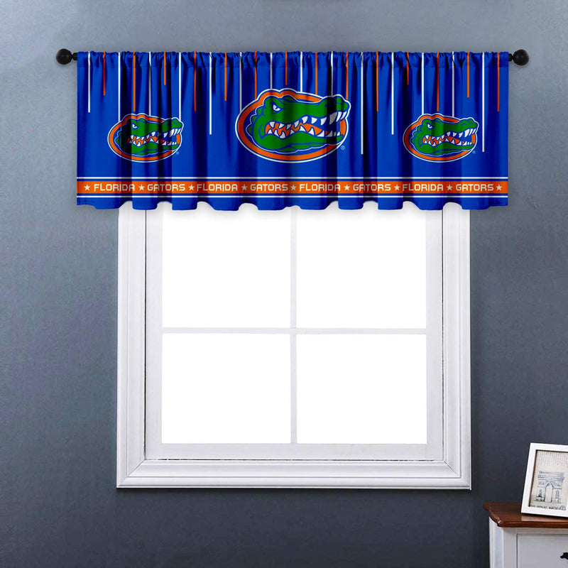 Florida Gators Curtain Valance University Blackout Short Window Treatment Decoration for Living Room, Kitchen, Bathroom 52'' x 18'' Florida Gators - BeesActive Australia
